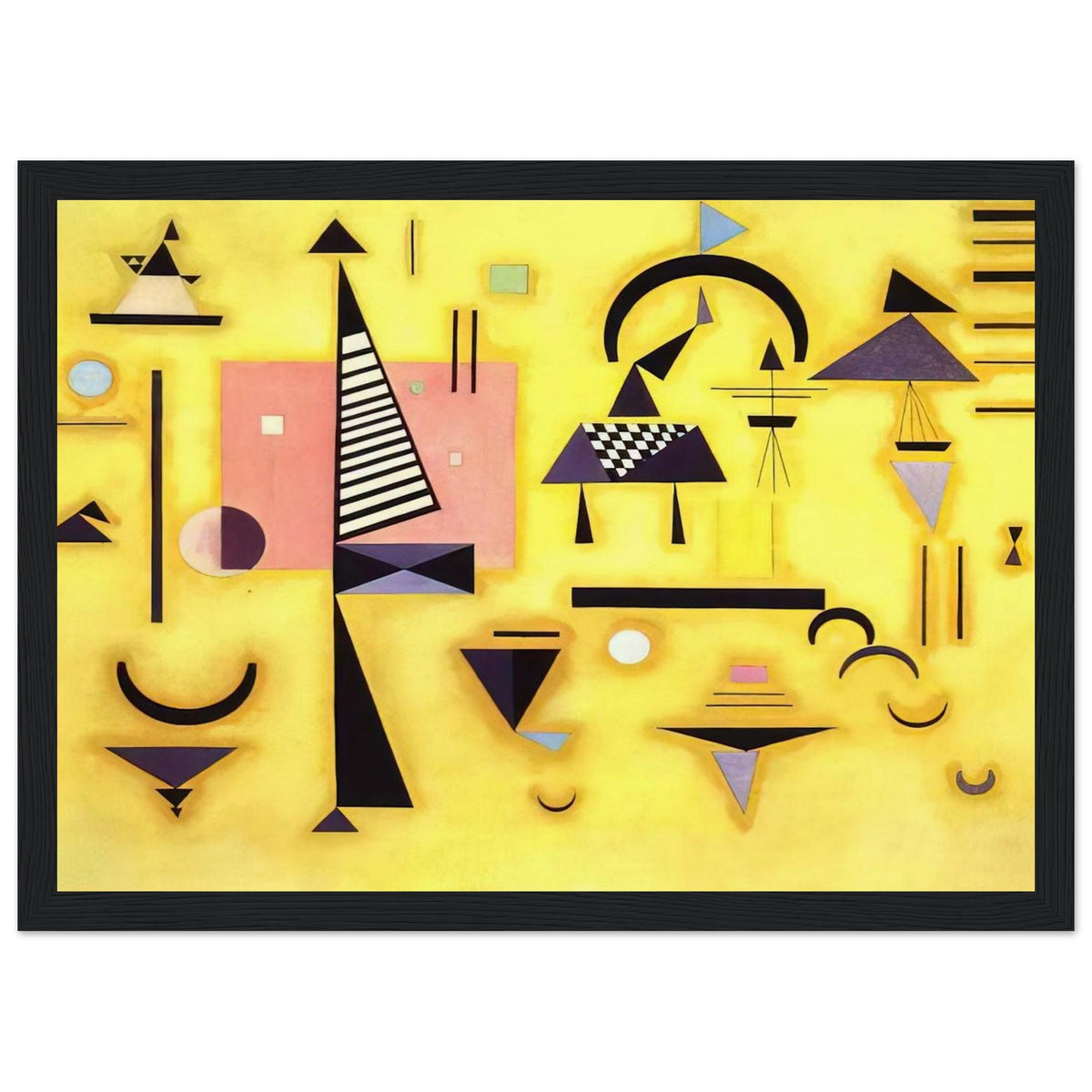 DECISIVE PINK 1932 Framed Poster | Wassily Kandinsky Framed Prints Wall Art | Wassily Kandinsky Shop