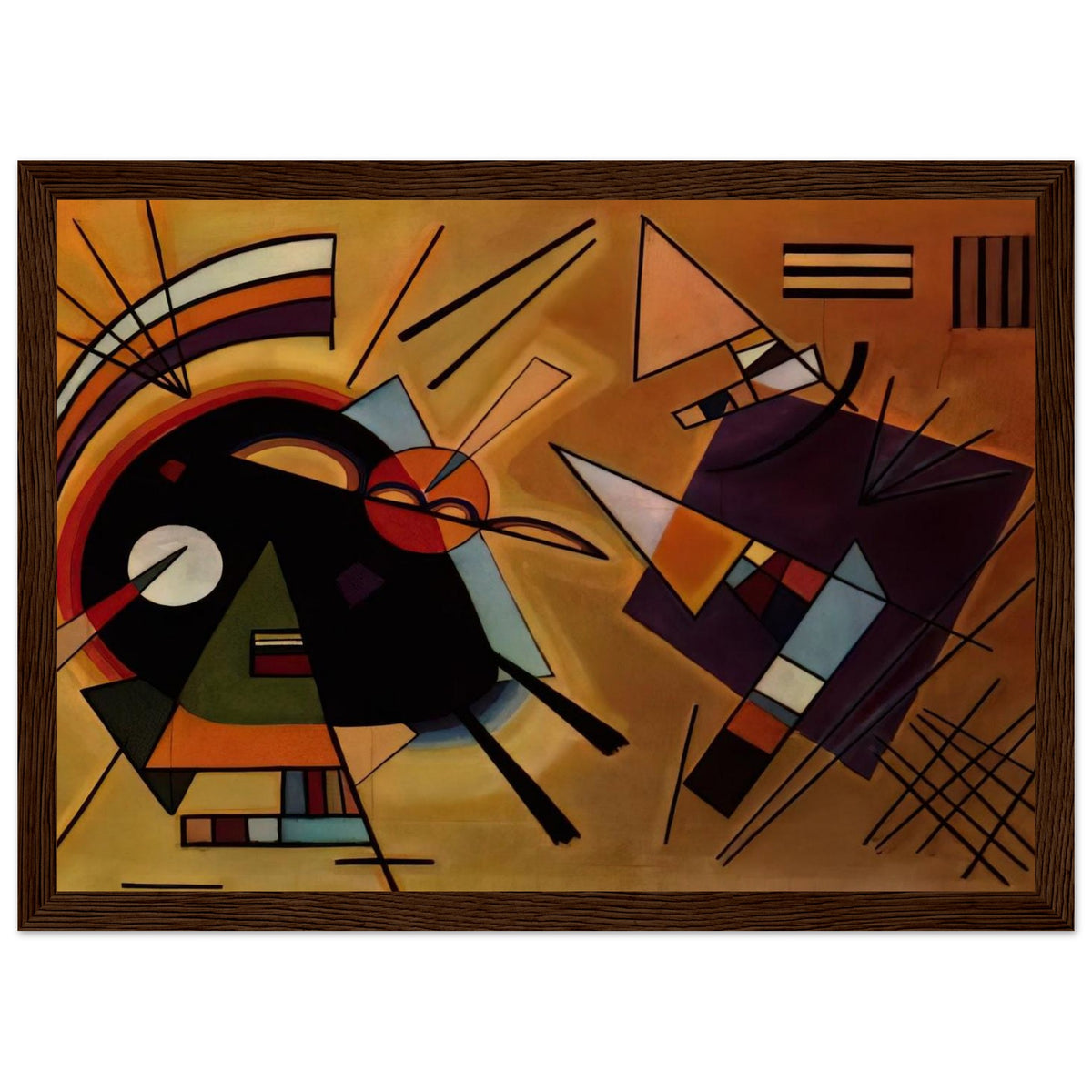BLACK AND VIOLET 1923 Framed Poster | Wassily Kandinsky Framed Prints Wall Art | Wassily Kandinsky Shop