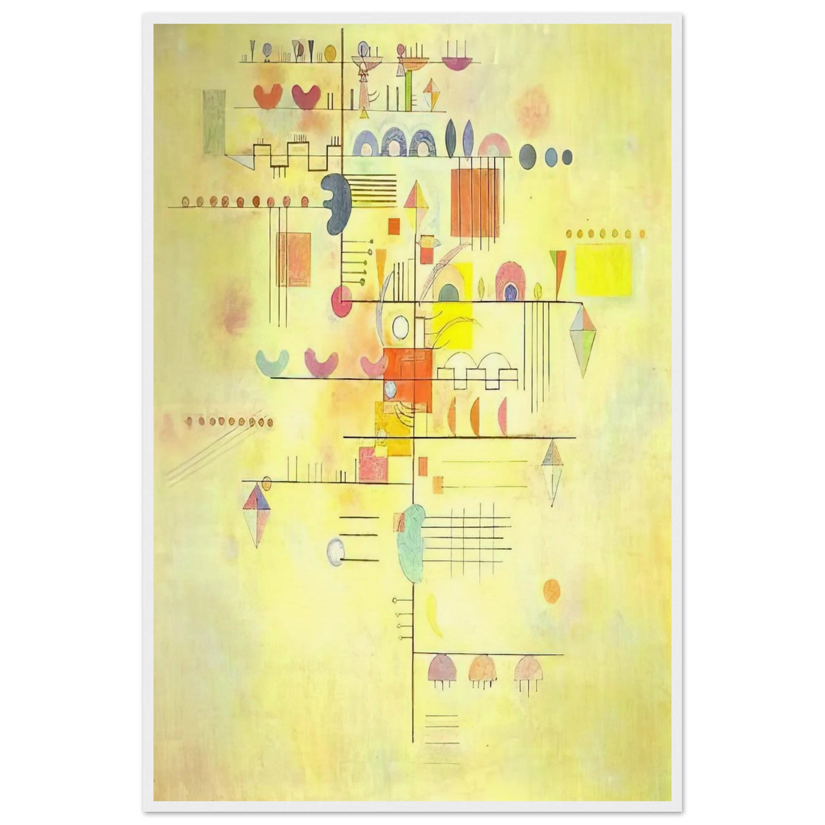 GENTLE ACCENT 1934 Framed Poster | Wassily Kandinsky Framed Prints Wall Art | Wassily Kandinsky Shop