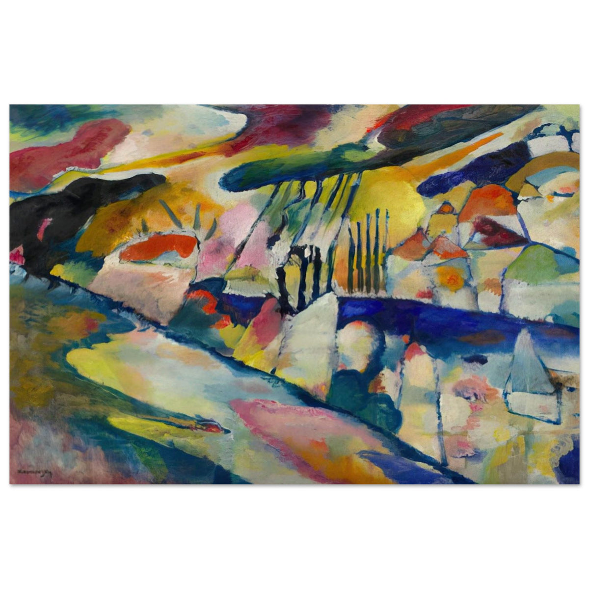 LANDSCAPE WITH RAIN 1913 Poster | Wassily Kandinsky Poster | Wassily Kandinsky Shop