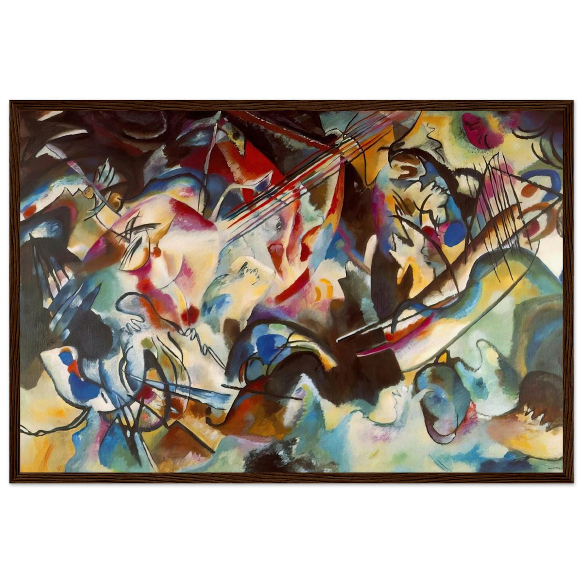 COMPOSITION VI 1913 Framed Poster | Wassily Kandinsky Framed Prints Wall Art | Wassily Kandinsky Shop