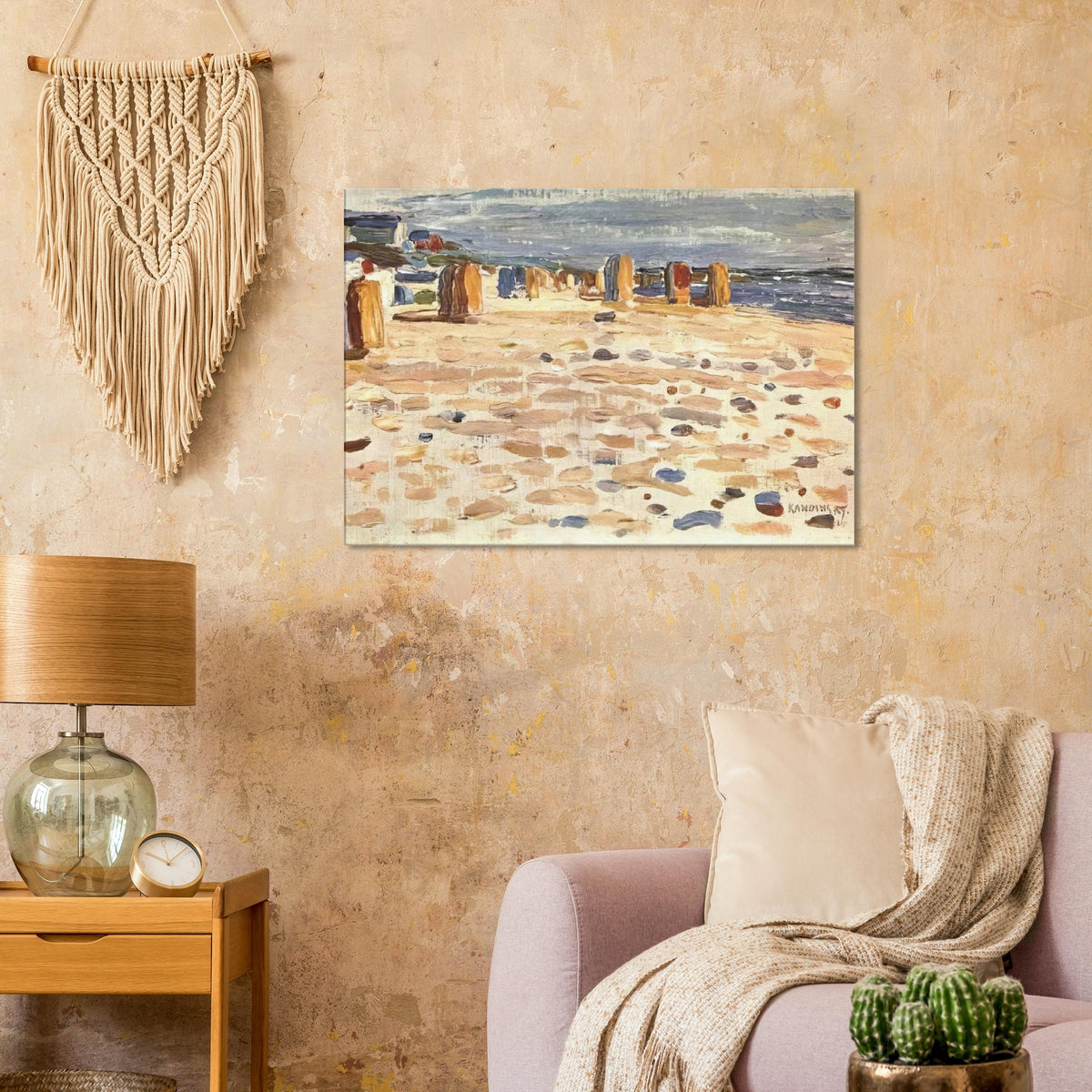 BEACH BASKETS IN HOLLAND 1904 Canvas | Wassily Kandinsky Canvas | Wassily Kandinsky Shop