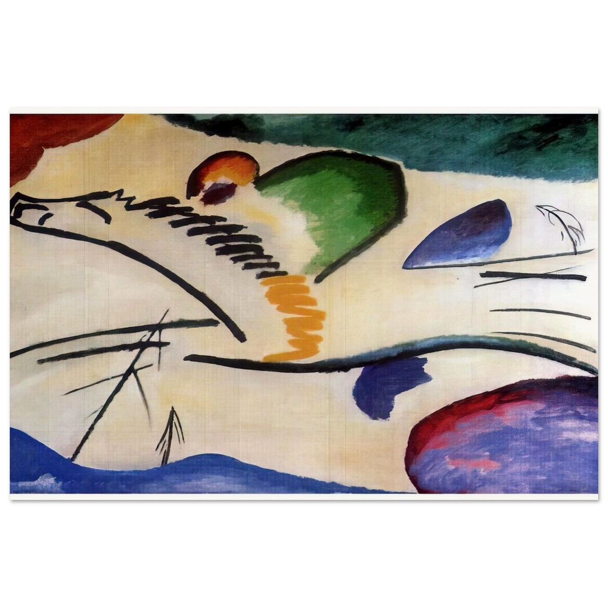LYRICAL LYRICS 1911 Poster | Wassily Kandinsky Poster | Wassily Kandinsky Shop