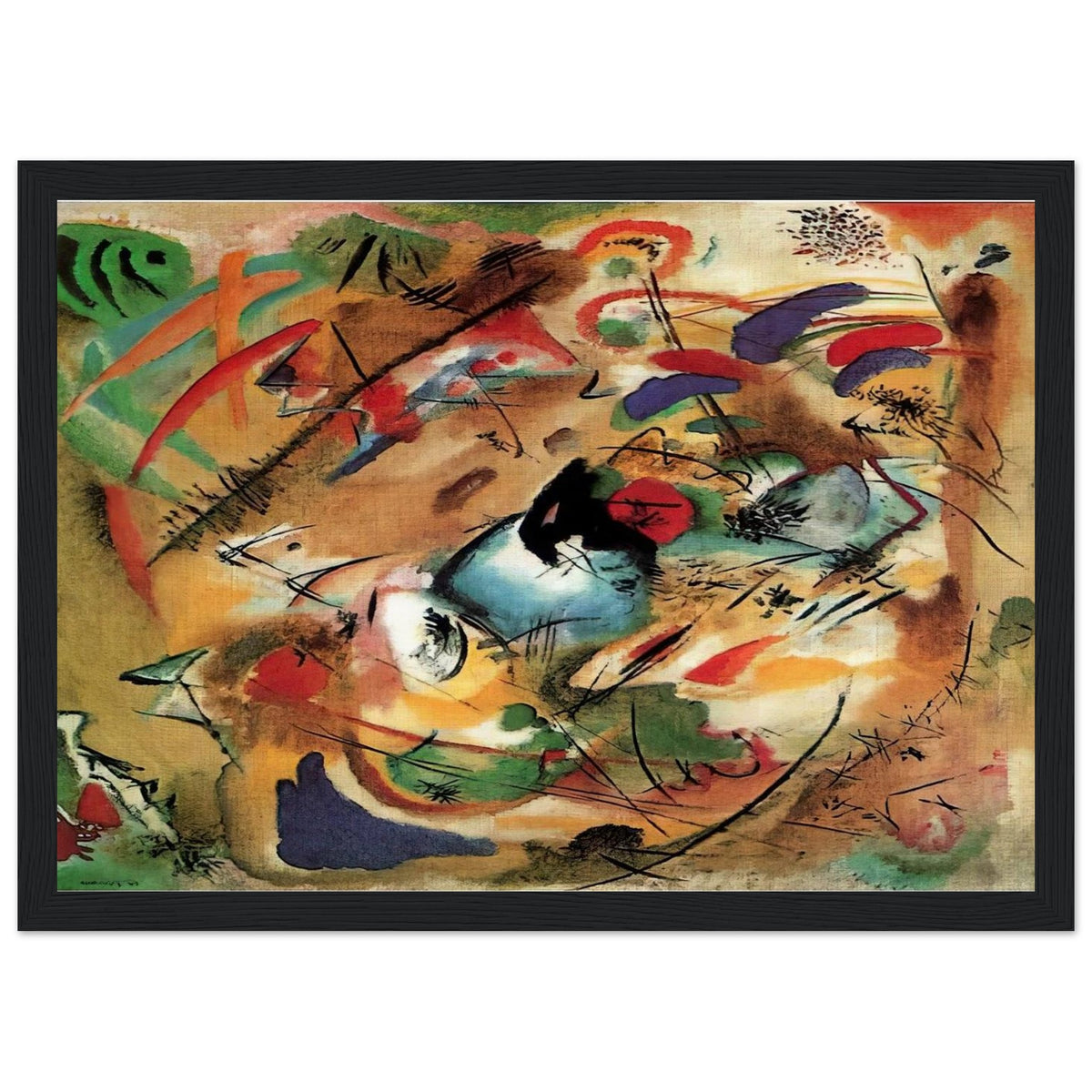 IMPROVISATION DREAMY 1913 Framed Poster | Wassily Kandinsky Framed Prints Wall Art | Wassily Kandinsky Shop
