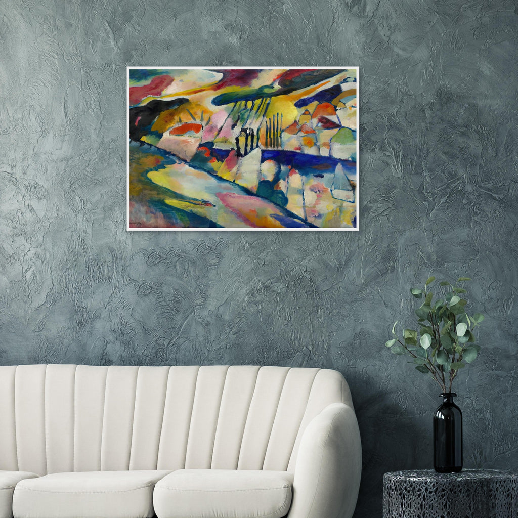 LANDSCAPE WITH RAIN 1913 Framed Poster | Wassily Kandinsky Framed Prints Wall Art | Wassily Kandinsky Shop