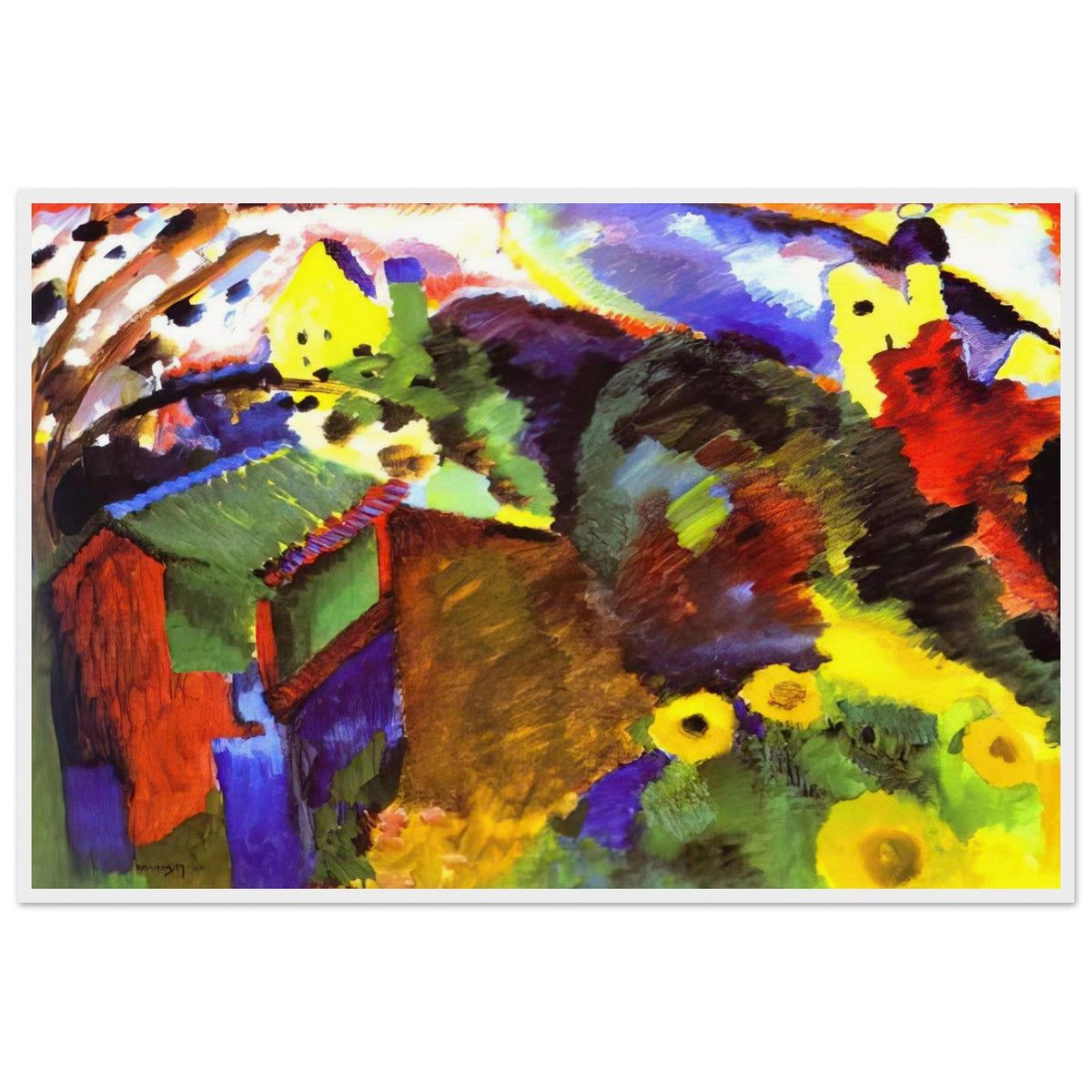 MURNAU GARDEN 1910 Framed Poster | Wassily Kandinsky Framed Prints Wall Art | Wassily Kandinsky Shop