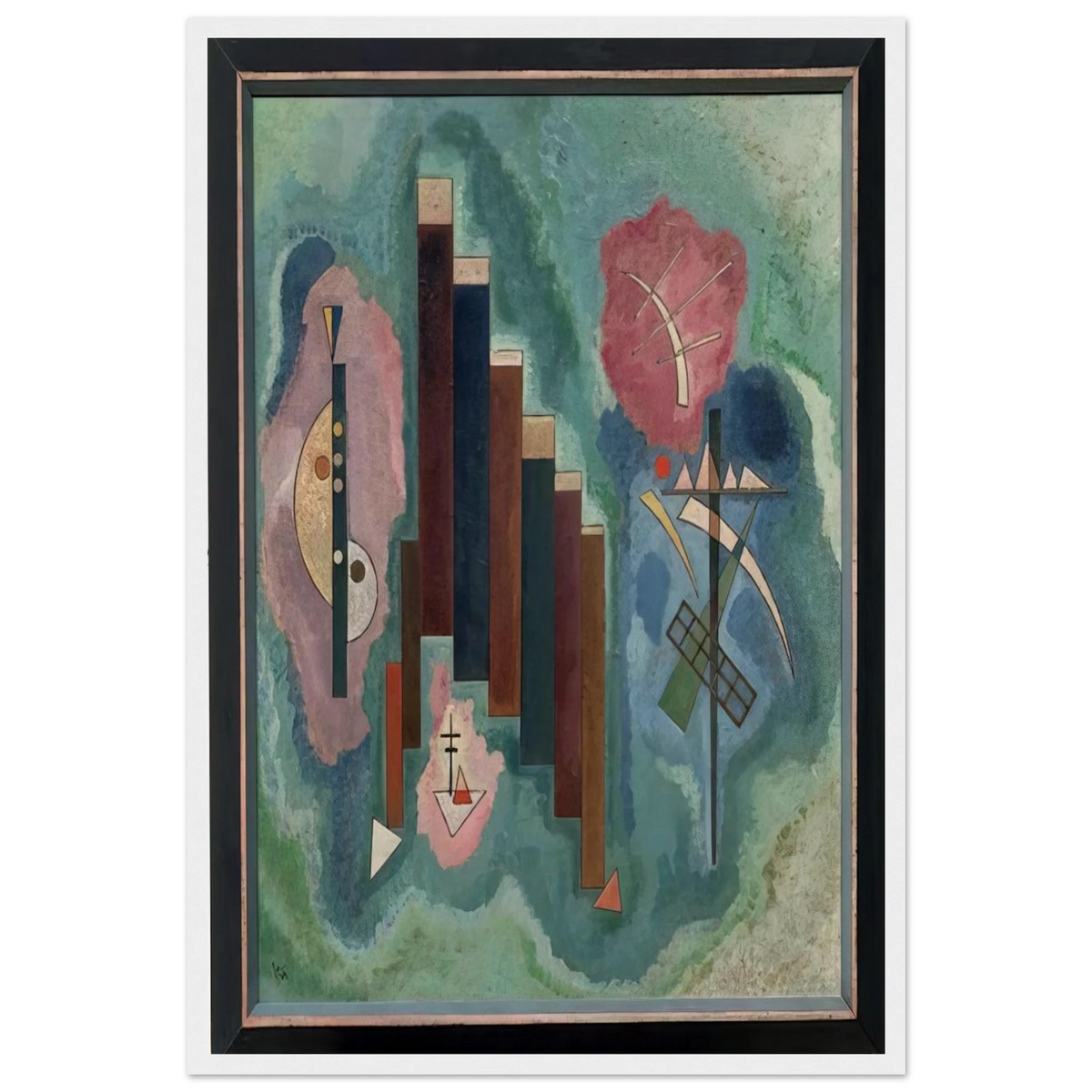 DOWNWARDS 1929 Framed Poster | Wassily Kandinsky Framed Prints Wall Art | Wassily Kandinsky Shop