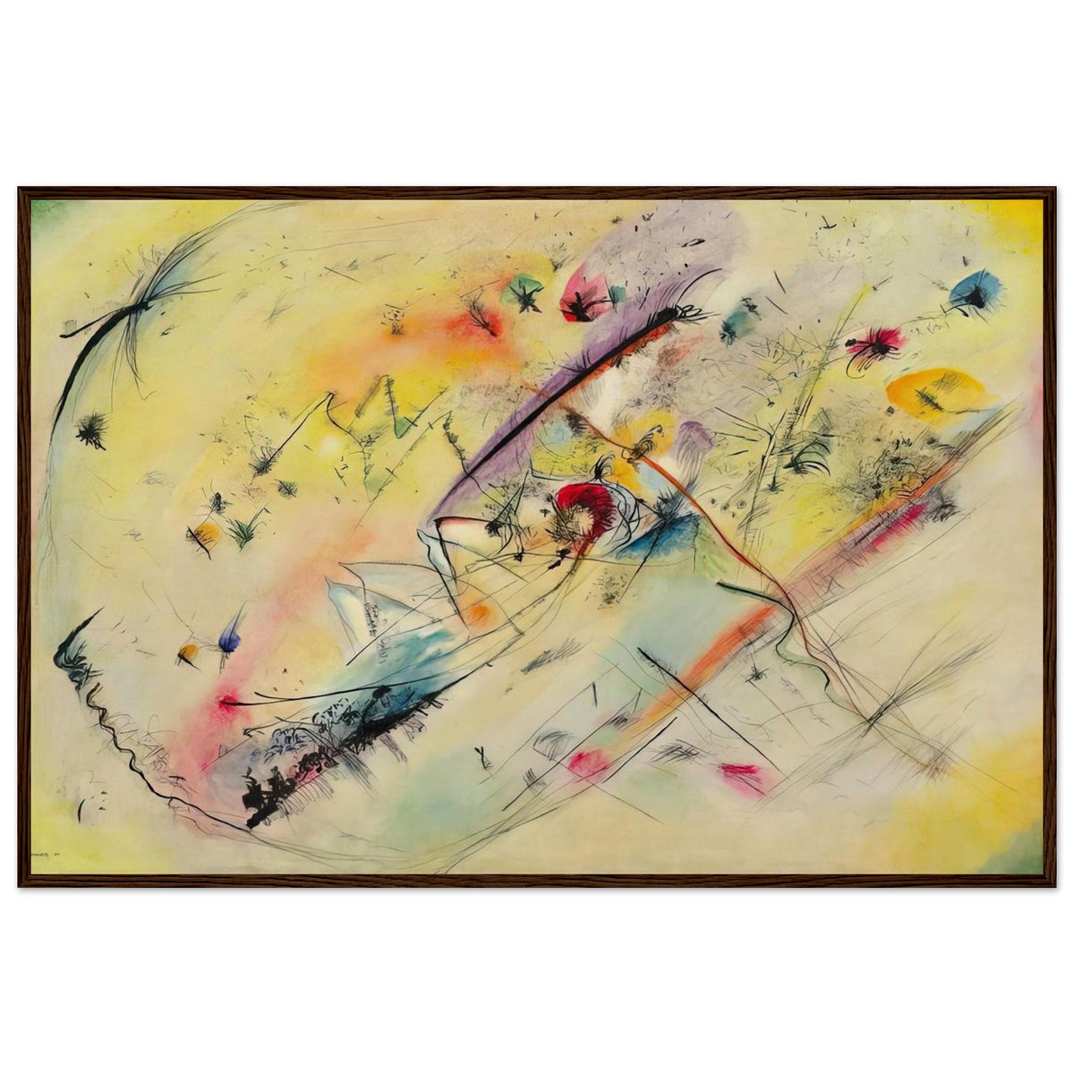 BRIGHT PICTURE 1913 Framed Poster | Wassily Kandinsky Framed Prints Wall Art | Wassily Kandinsky Shop