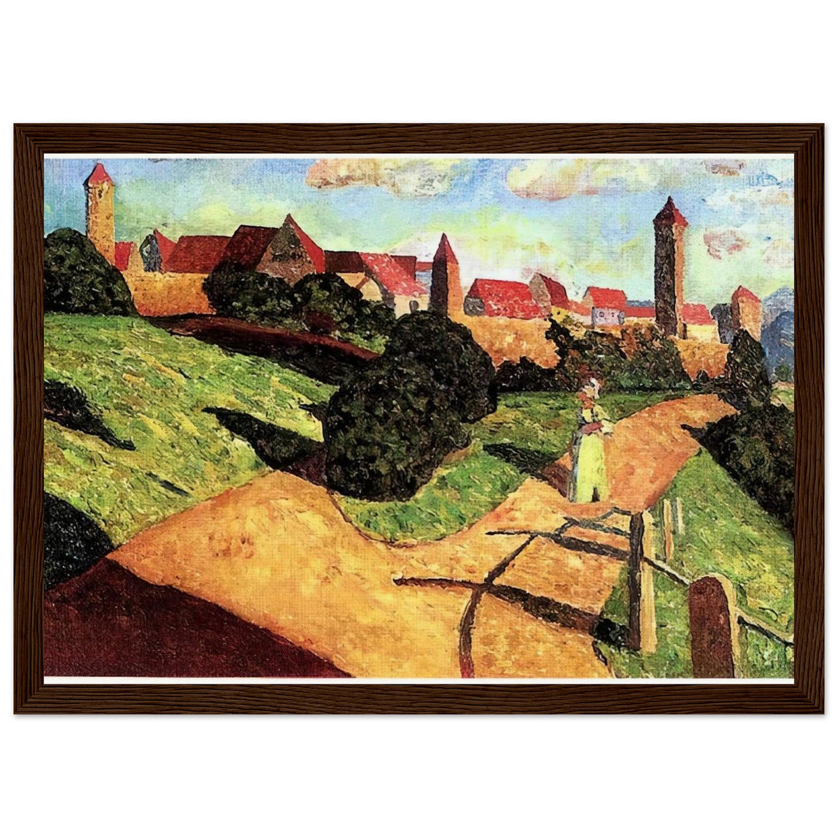 OLD TOWN II 1902 Framed Poster | Wassily Kandinsky Framed Prints Wall Art | Wassily Kandinsky Shop