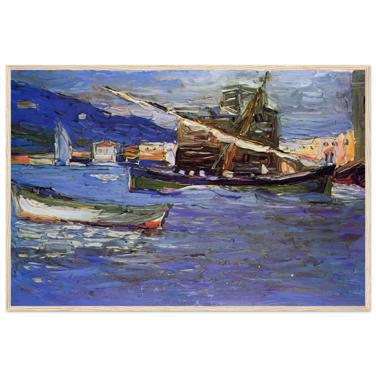 RAPALLO GRAUER DAY 1905 Framed Poster | Wassily Kandinsky Framed Prints Wall Art | Wassily Kandinsky Shop