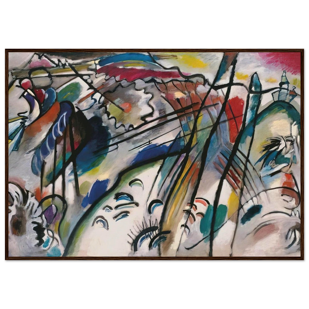 IMPROVISATION 28 SECOND VERSION 1912 Framed Poster | Wassily Kandinsky Framed Prints Wall Art | Wassily Kandinsky Shop