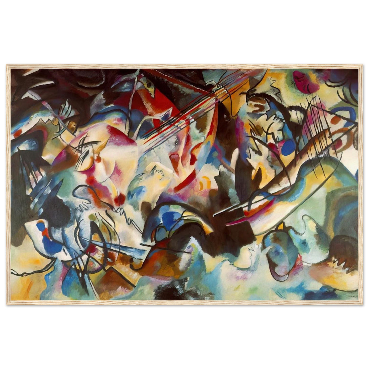 COMPOSITION VI 1913 Framed Poster | Wassily Kandinsky Framed Prints Wall Art | Wassily Kandinsky Shop