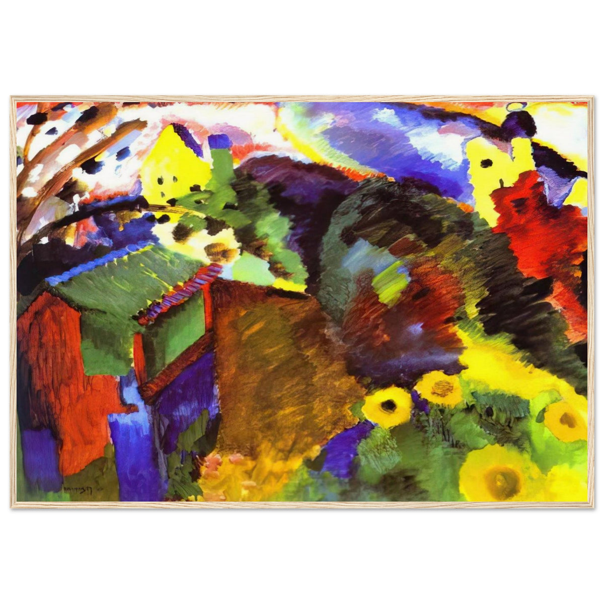 MURNAU GARDEN 1910 Framed Poster | Wassily Kandinsky Framed Prints Wall Art | Wassily Kandinsky Shop
