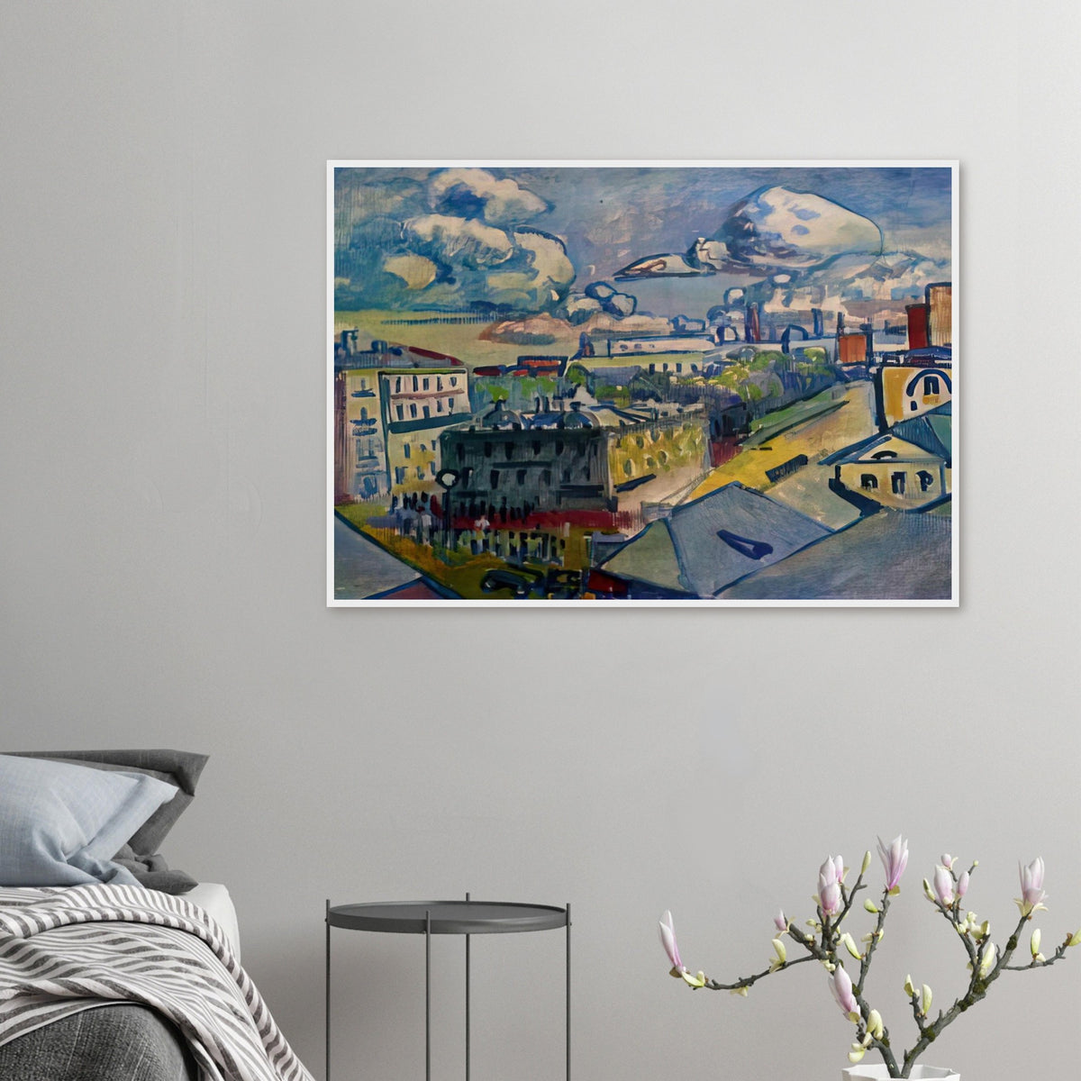 MOSCOW ZUBOVSKAYA SQUARE STUDY 1916 Framed Poster | Wassily Kandinsky Framed Prints Wall Art | Wassily Kandinsky Shop