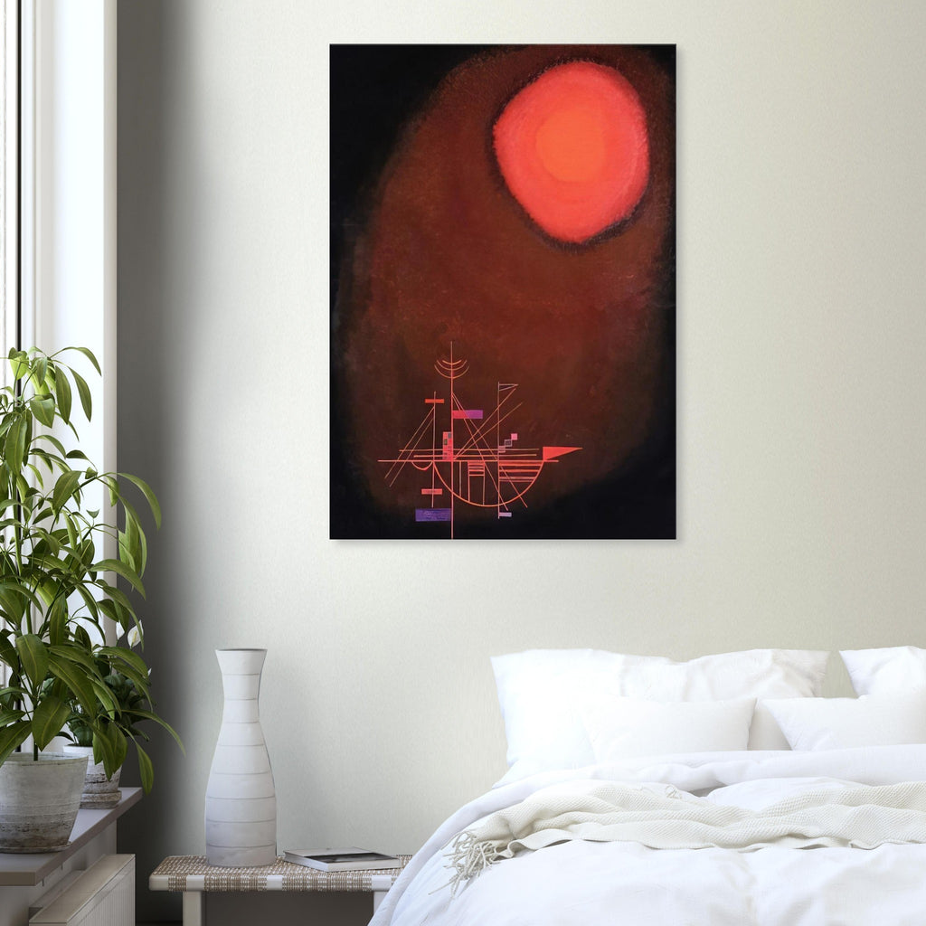 RED SUN AND SHIP Canvas | Wassily Kandinsky Canvas | Wassily Kandinsky Shop