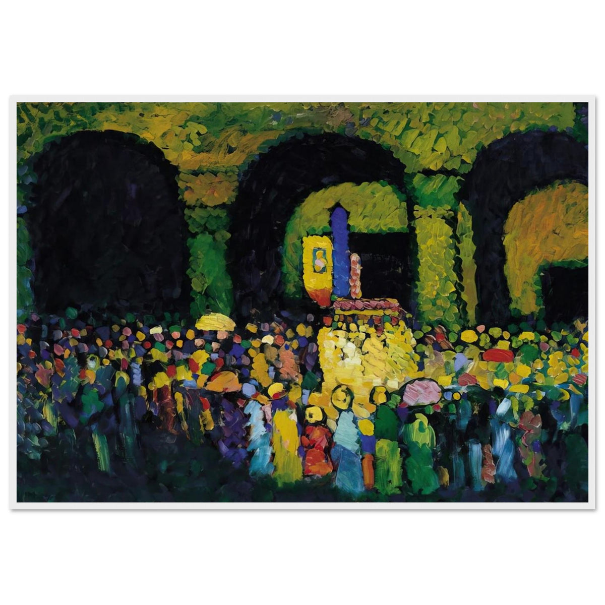 THE LUDWIGSKIRCHE IN MUNICH 1908 Framed Poster | Wassily Kandinsky Framed Prints Wall Art | Wassily Kandinsky Shop