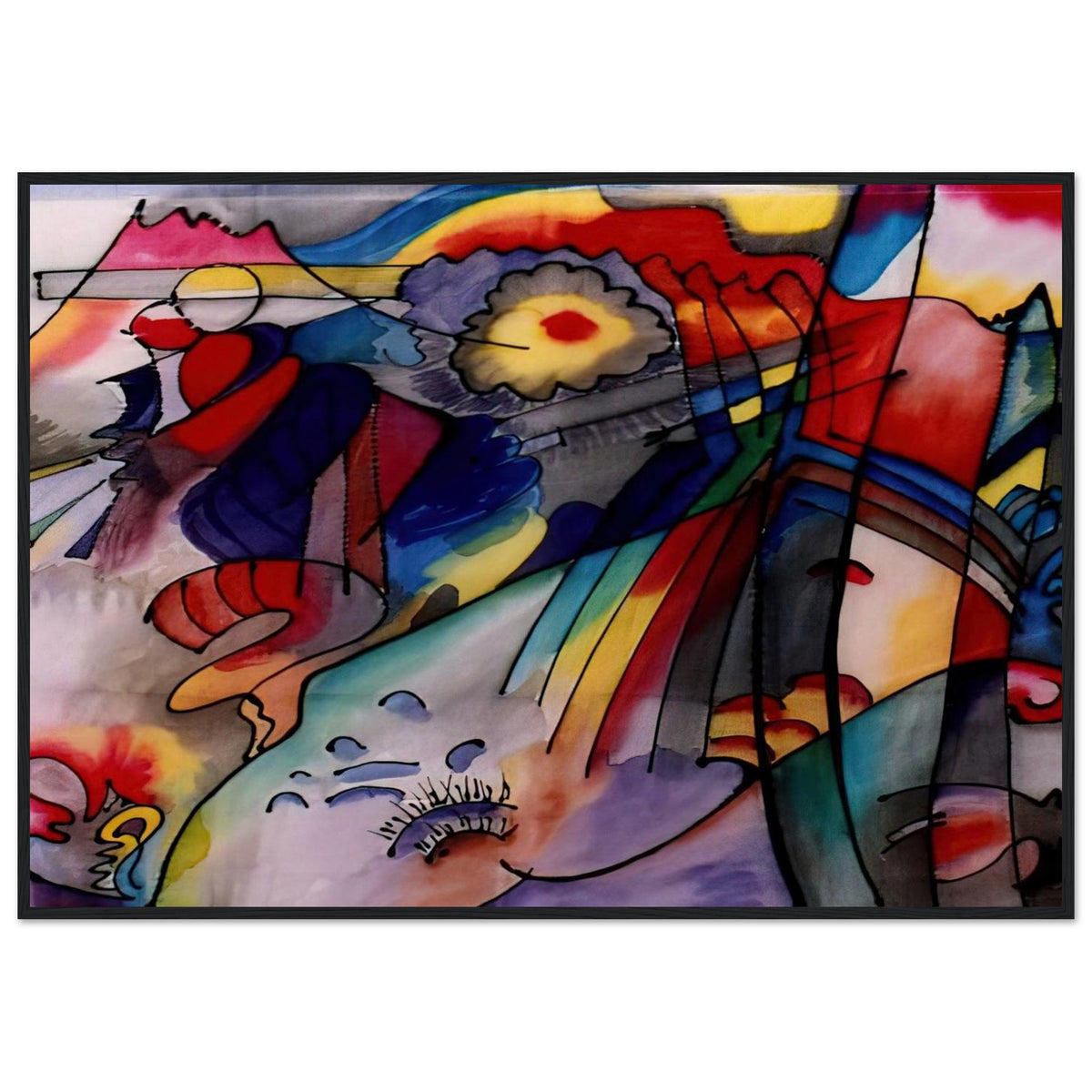 NOT_DETECTED_189363 Framed Poster | Wassily Kandinsky Framed Prints Wall Art | Wassily Kandinsky Shop