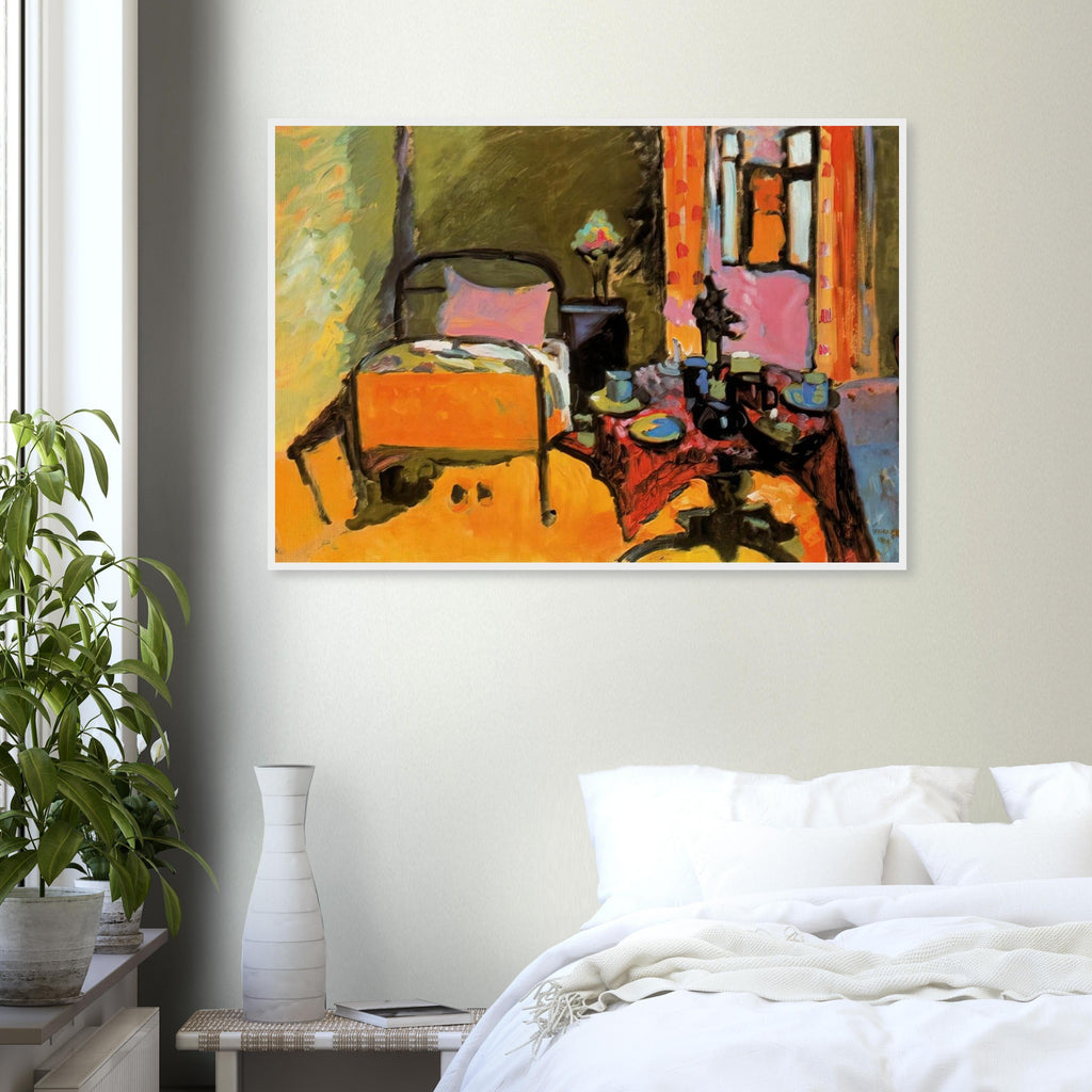 BEDROOM IN AINTMILLERSTRASSE 1909 Framed Poster | Wassily Kandinsky Framed Prints Wall Art | Wassily Kandinsky Shop
