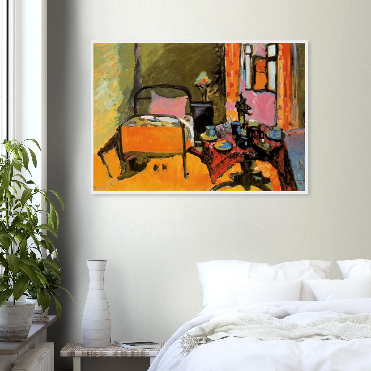 BEDROOM IN AINTMILLERSTRASSE 1909 Framed Poster | Wassily Kandinsky Framed Prints Wall Art | Wassily Kandinsky Shop