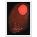 RED SUN AND SHIP Framed Poster | Wassily Kandinsky Framed Prints Wall Art | Wassily Kandinsky Shop