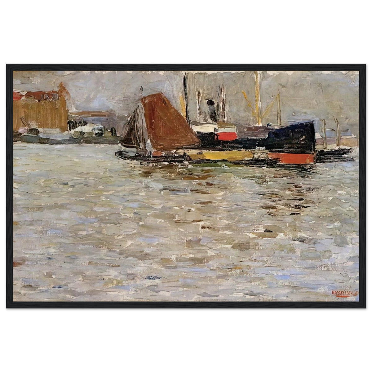 ROTTERDAM SUN 1906 Framed Poster | Wassily Kandinsky Framed Prints Wall Art | Wassily Kandinsky Shop