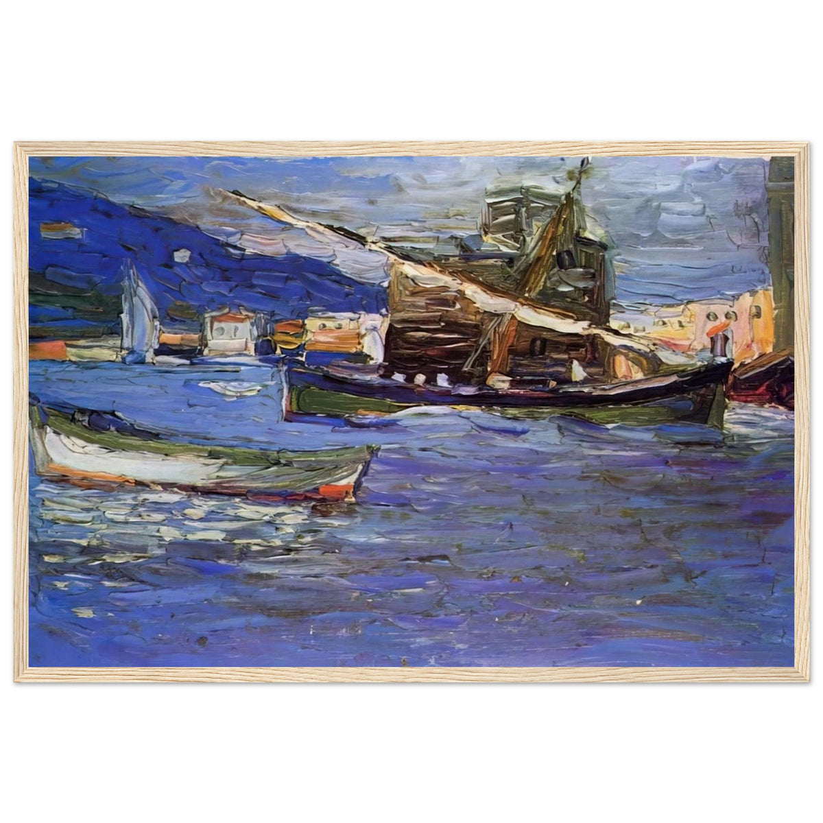 RAPALLO GRAUER DAY 1905 Framed Poster | Wassily Kandinsky Framed Prints Wall Art | Wassily Kandinsky Shop