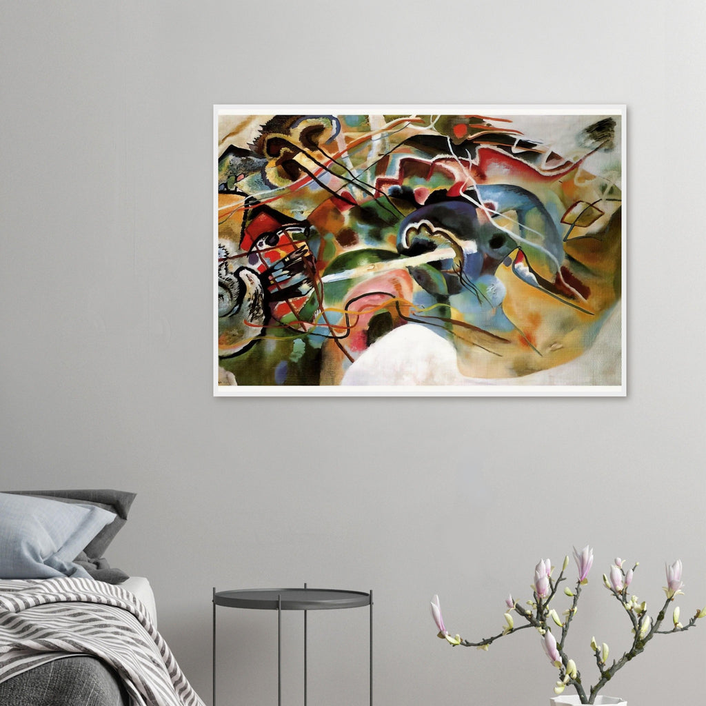 PICTURE WITH A WHITE BORDER 1913 Framed Poster | Wassily Kandinsky Framed Prints Wall Art | Wassily Kandinsky Shop