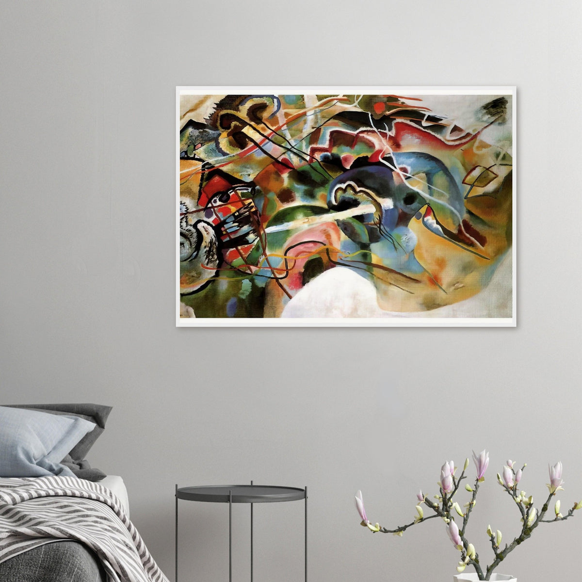 PICTURE WITH A WHITE BORDER 1913 Framed Poster | Wassily Kandinsky Framed Prints Wall Art | Wassily Kandinsky Shop