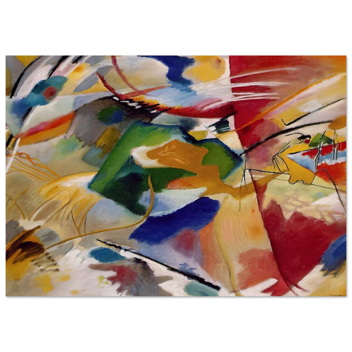 PAINTING WITH GREEN CENTER 1913 Poster | Wassily Kandinsky Poster | Wassily Kandinsky Shop