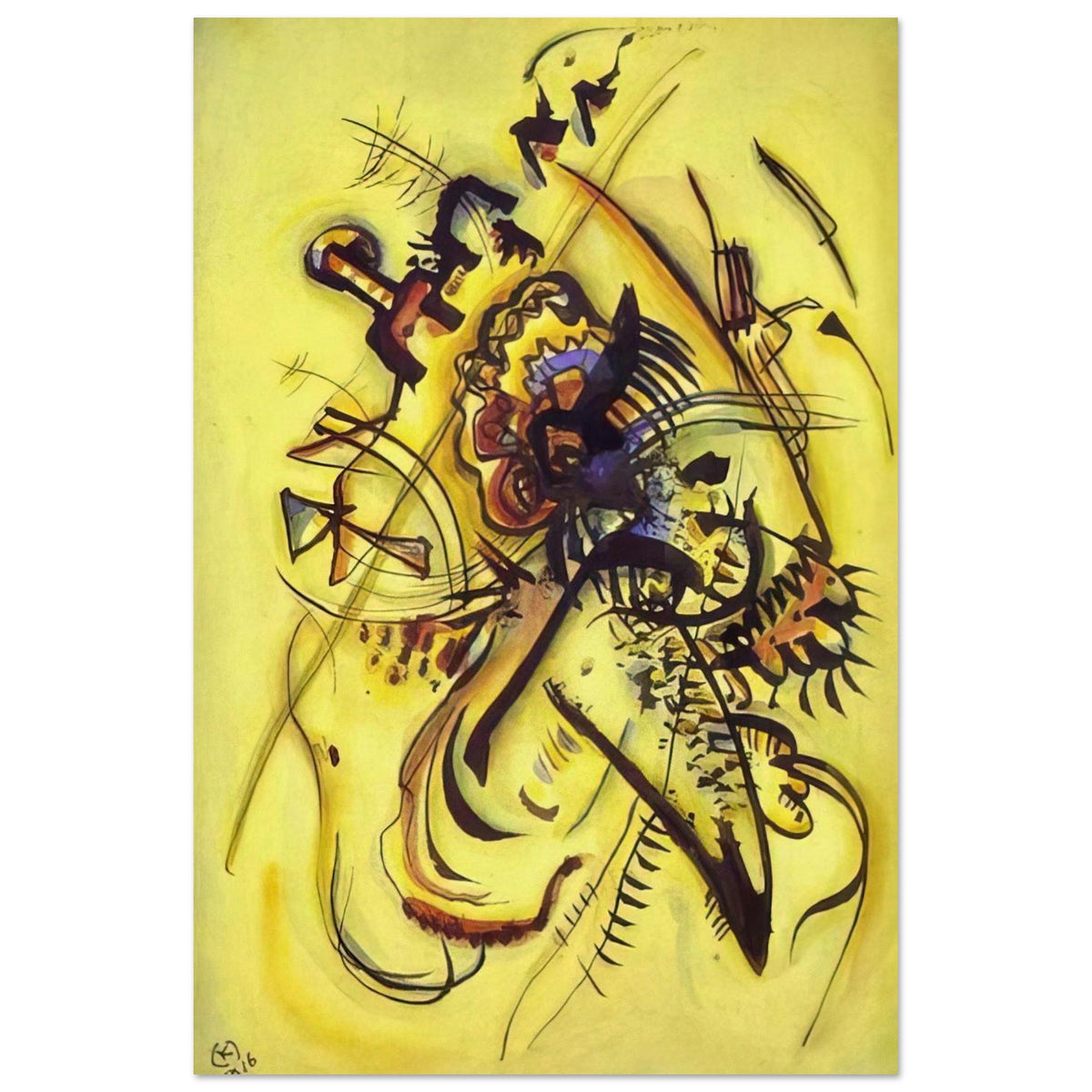 TO THE UNKNOWN VOICE 1916 Poster | Wassily Kandinsky Poster | Wassily Kandinsky Shop