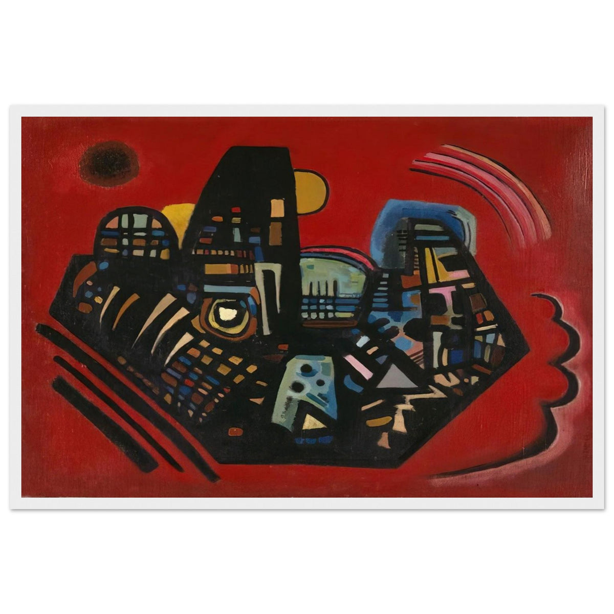 BLACK RED 1928 Framed Poster | Wassily Kandinsky Framed Prints Wall Art | Wassily Kandinsky Shop