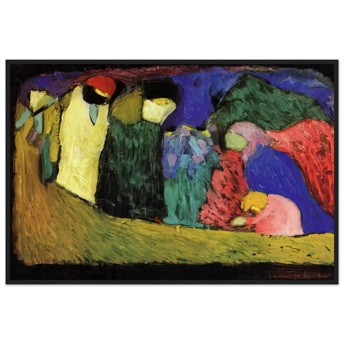 ENCOUNTER 1908 Framed Poster | Wassily Kandinsky Framed Prints Wall Art | Wassily Kandinsky Shop