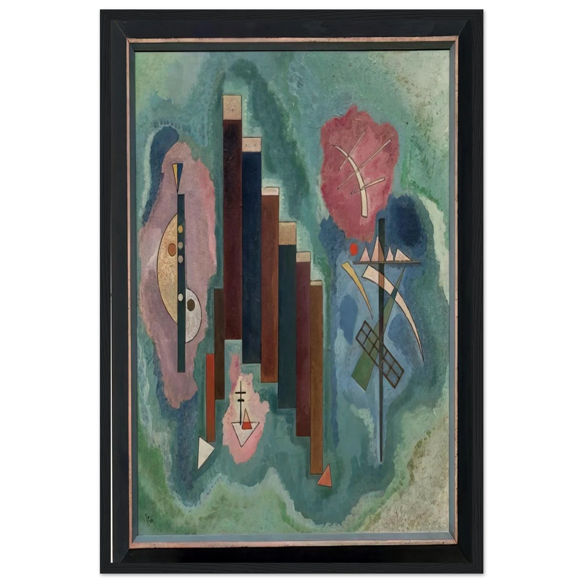 DOWNWARDS 1929 Framed Poster | Wassily Kandinsky Framed Prints Wall Art | Wassily Kandinsky Shop