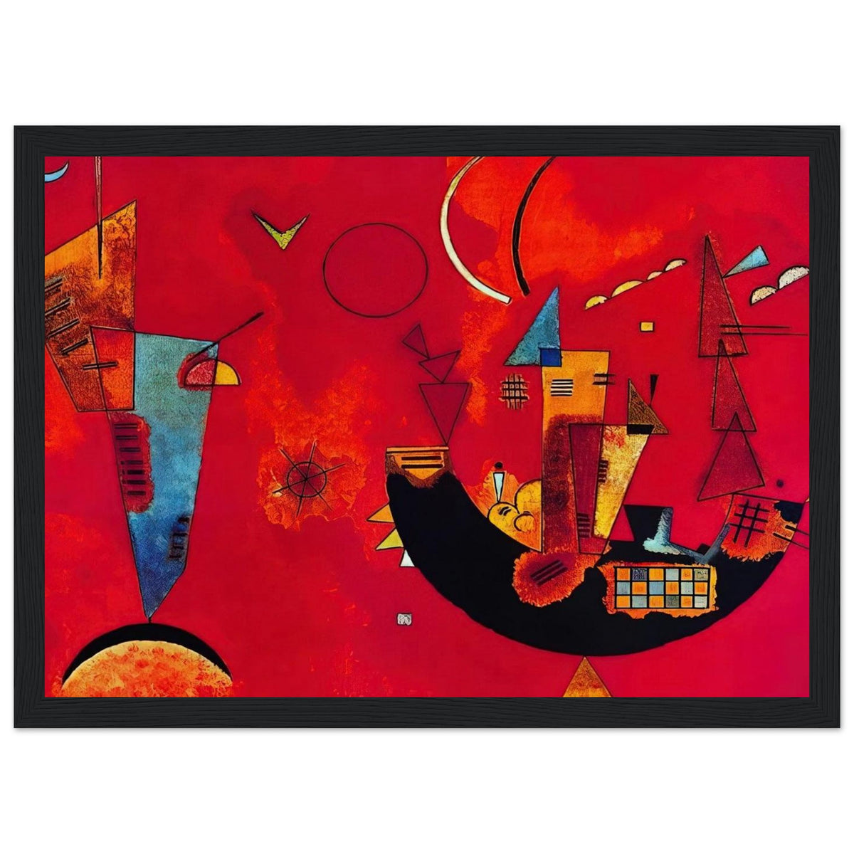 MIT UND GEGEN 1929 Framed Poster | Wassily Kandinsky Framed Prints Wall Art | Wassily Kandinsky Shop