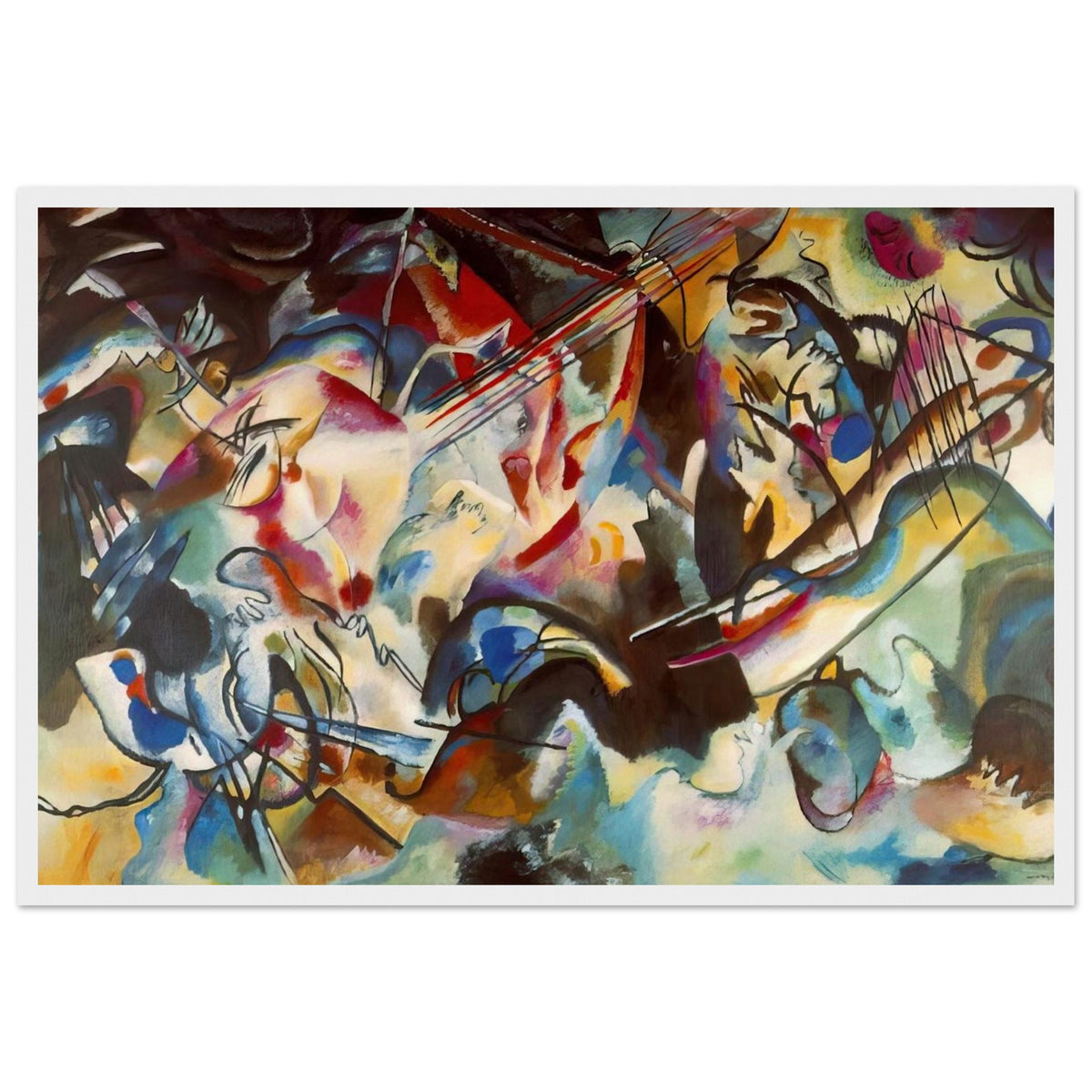 COMPOSITION VI 1913 Framed Poster | Wassily Kandinsky Framed Prints Wall Art | Wassily Kandinsky Shop