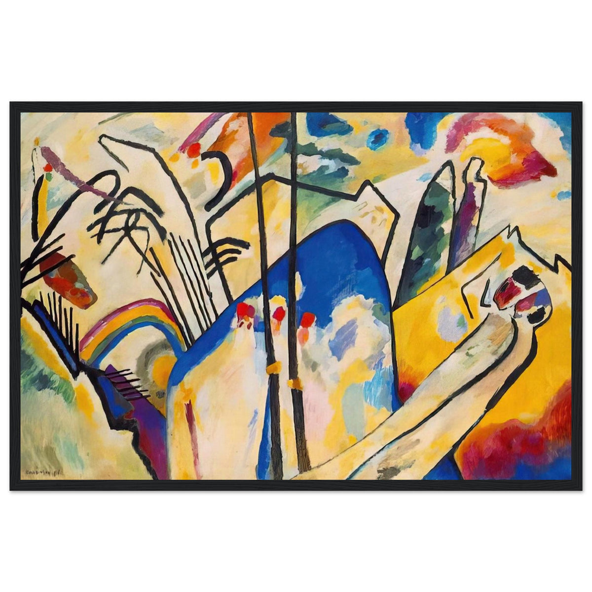 COMPOSITION IV 1911 Framed Poster | Wassily Kandinsky Framed Prints Wall Art | Wassily Kandinsky Shop