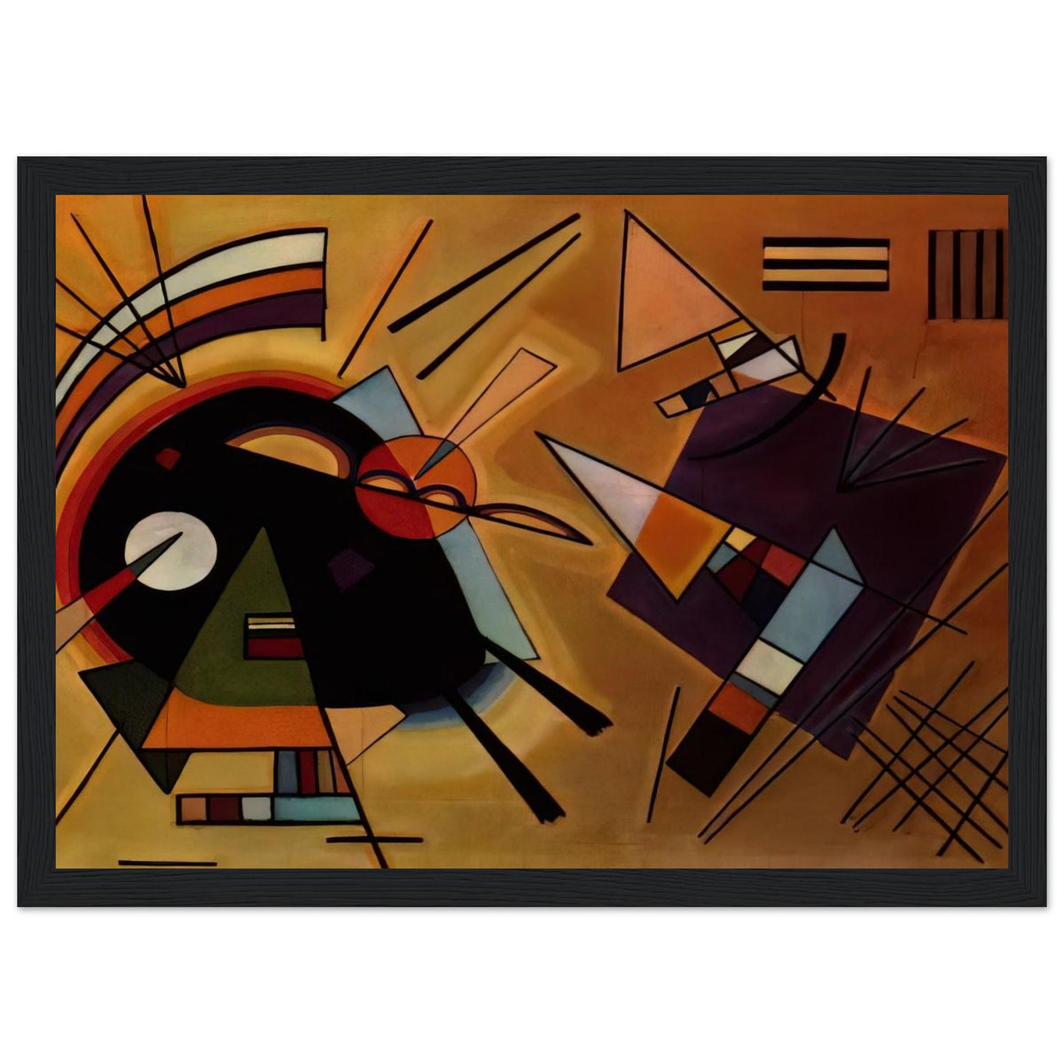 BLACK AND VIOLET 1923 Framed Poster | Wassily Kandinsky Framed Prints Wall Art | Wassily Kandinsky Shop