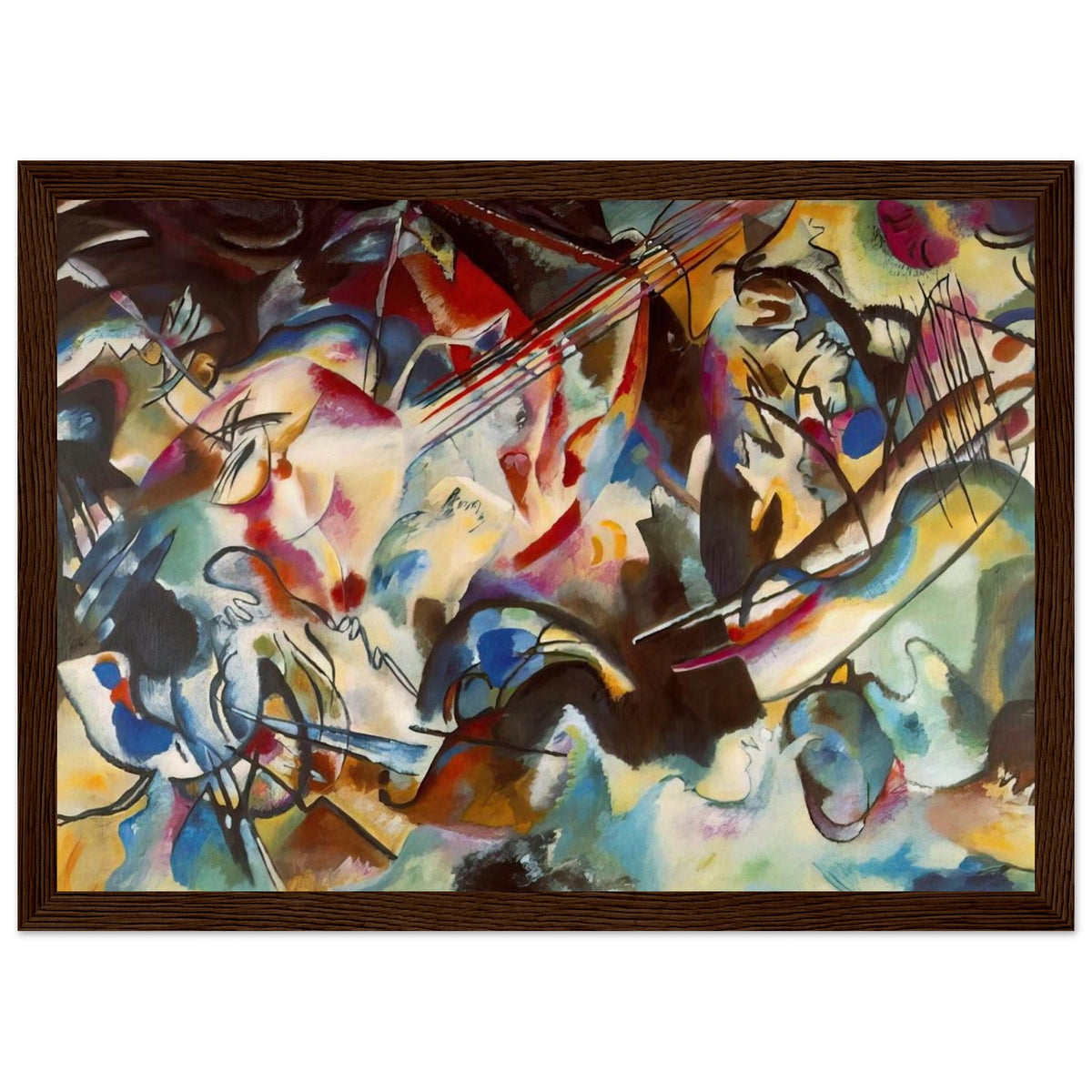 COMPOSITION VI 1913 Framed Poster | Wassily Kandinsky Framed Prints Wall Art | Wassily Kandinsky Shop