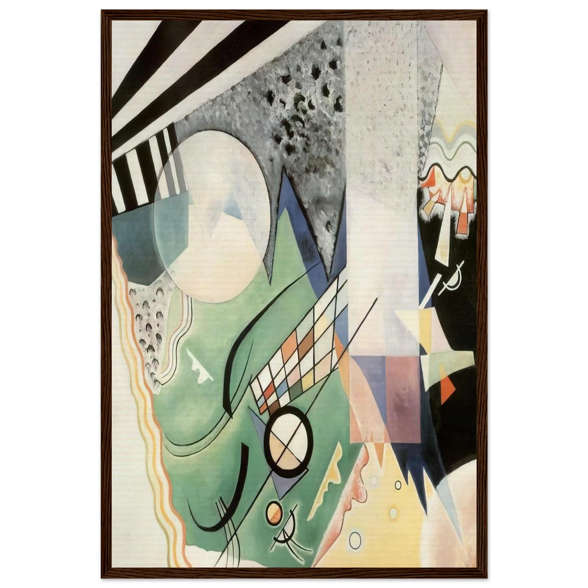 GREEN COMPOSITION 1923 Framed Poster | Wassily Kandinsky Framed Prints Wall Art | Wassily Kandinsky Shop