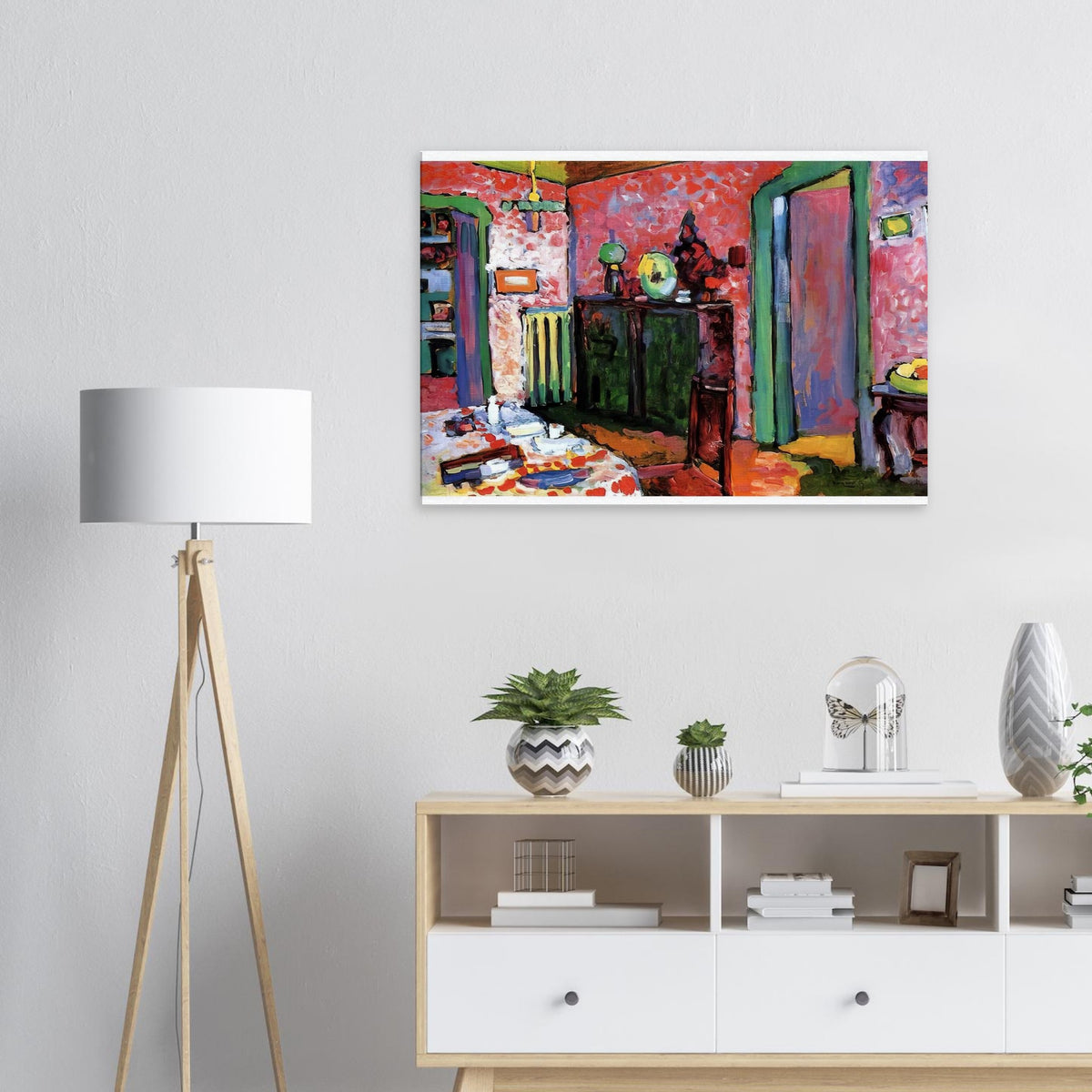 INTERIOR MY DINING ROOM 1909 Canvas | Wassily Kandinsky Canvas | Wassily Kandinsky Shop
