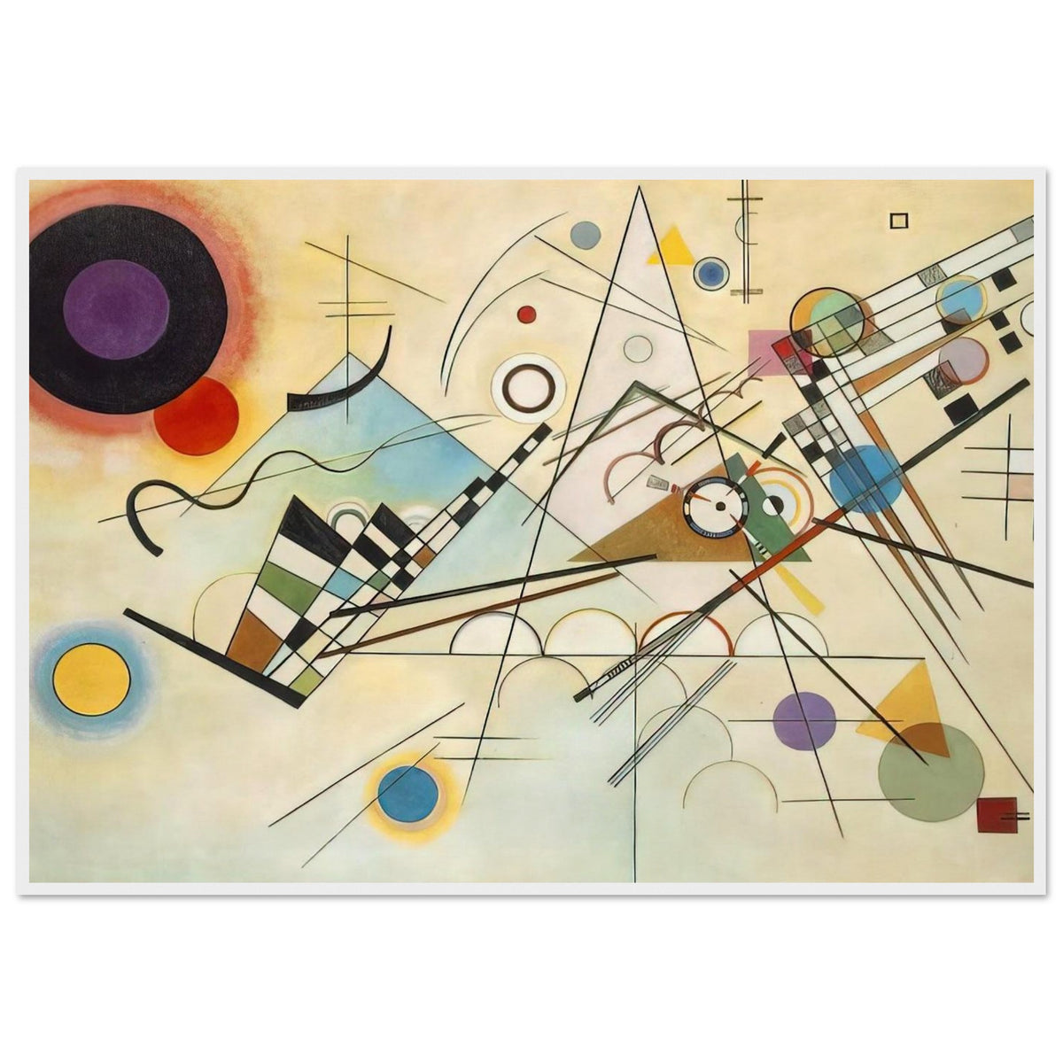 COMPOSITION VIII 1923 Framed Poster | Wassily Kandinsky Framed Prints Wall Art | Wassily Kandinsky Shop