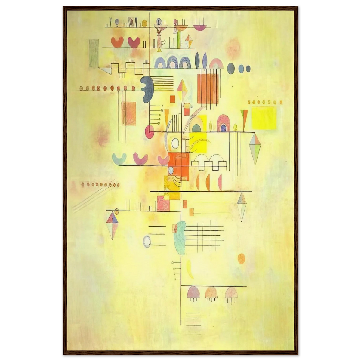 GENTLE ACCENT 1934 Framed Poster | Wassily Kandinsky Framed Prints Wall Art | Wassily Kandinsky Shop