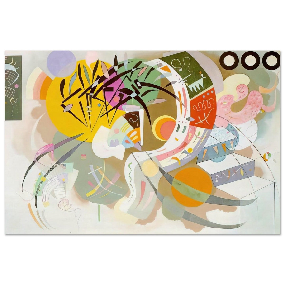 DOMINANT CURVE 1936 Poster | Wassily Kandinsky Poster | Wassily Kandinsky Shop