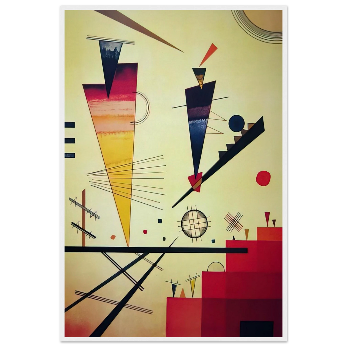 MERRY STRUCTURE 1926 Framed Poster | Wassily Kandinsky Framed Prints Wall Art | Wassily Kandinsky Shop