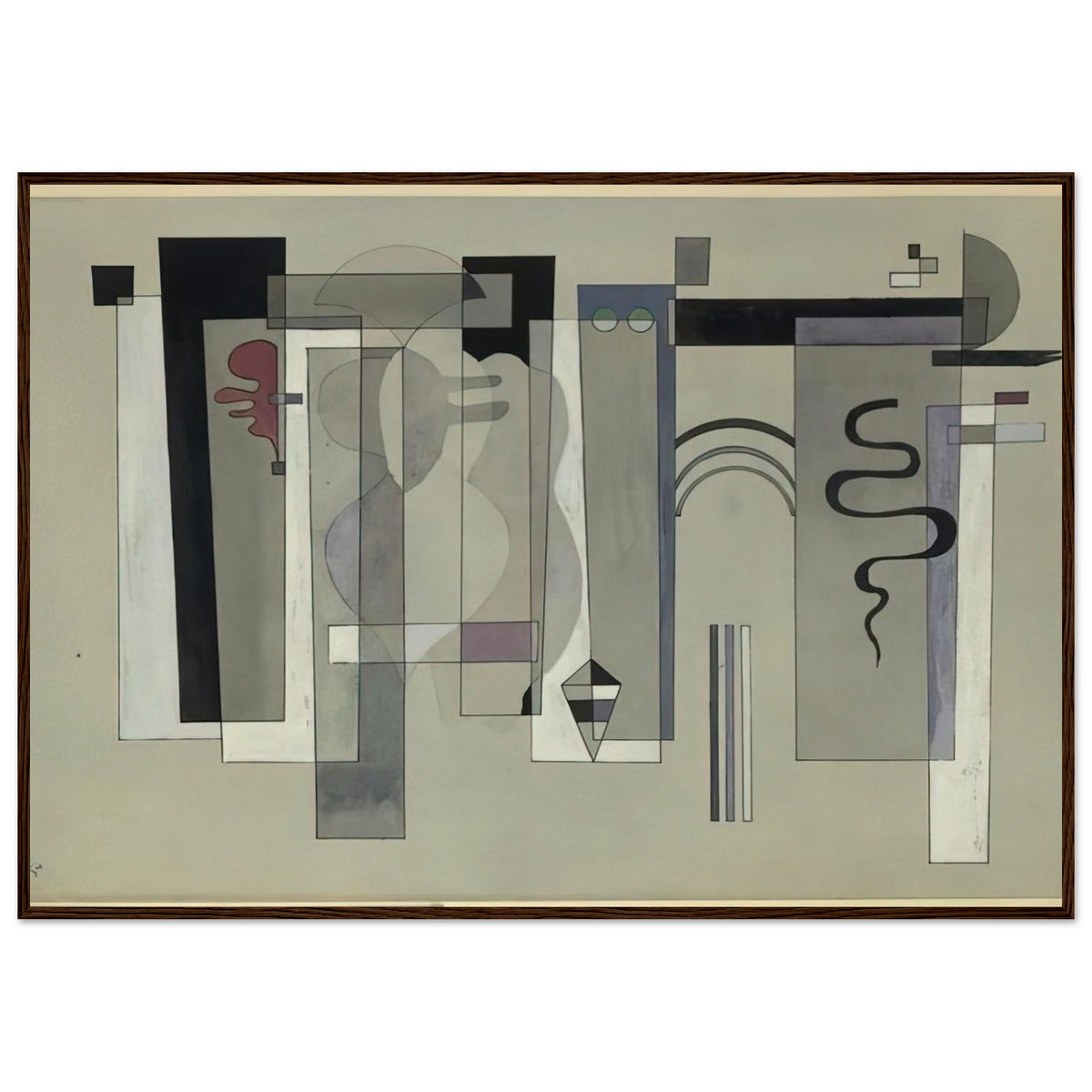 SURFACES MEETING 1934 Framed Poster | Wassily Kandinsky Framed Prints Wall Art | Wassily Kandinsky Shop