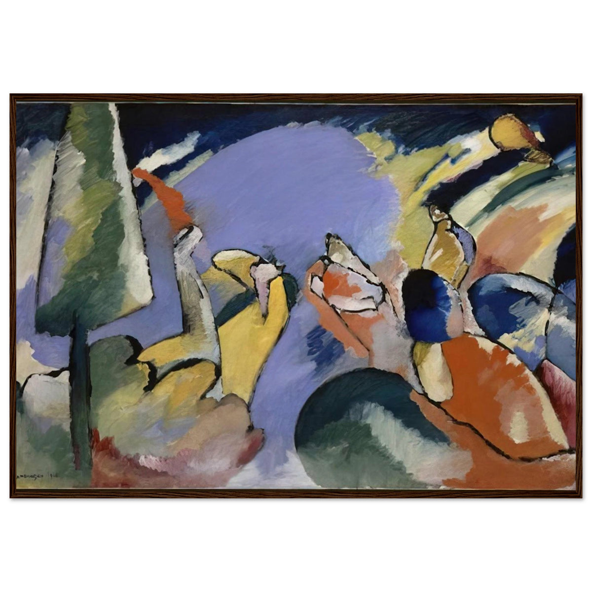 IMPROVISATION XIV 1910 Framed Poster | Wassily Kandinsky Framed Prints Wall Art | Wassily Kandinsky Shop