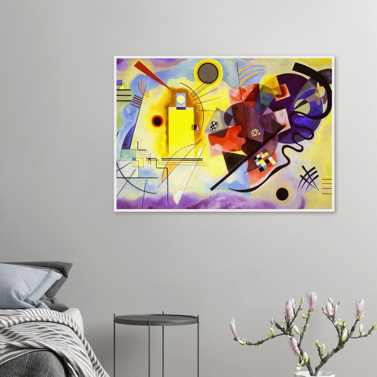 YELLOW RED BLUE 1925 Framed Poster | Wassily Kandinsky Framed Prints Wall Art | Wassily Kandinsky Shop