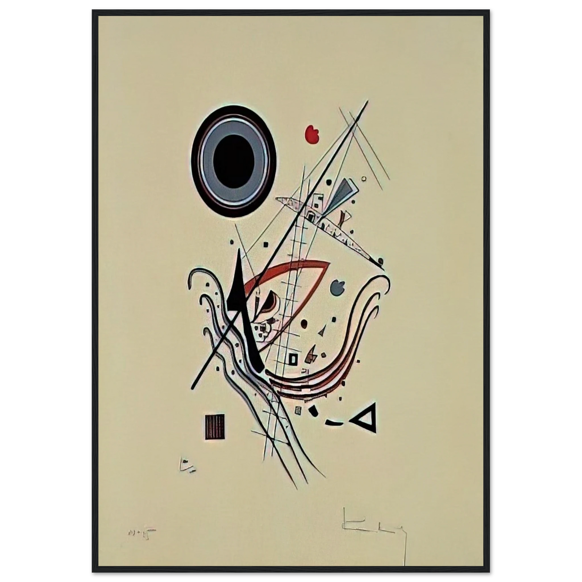 BLUE 1922 Framed Poster | Wassily Kandinsky Framed Prints Wall Art | Wassily Kandinsky Shop