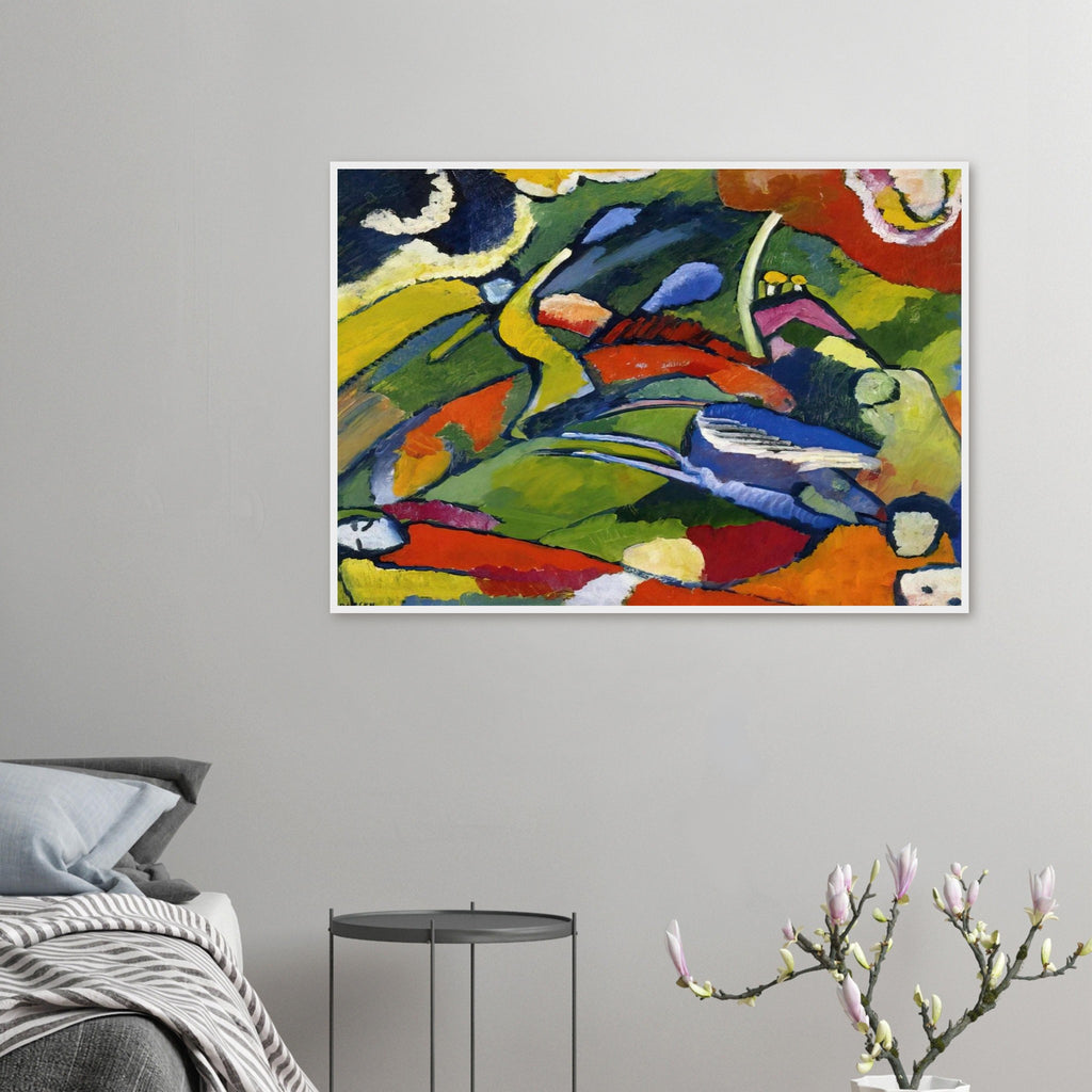 TWO RIDERS AND RECLINING FIGURE Framed Poster | Wassily Kandinsky Framed Prints Wall Art | Wassily Kandinsky Shop