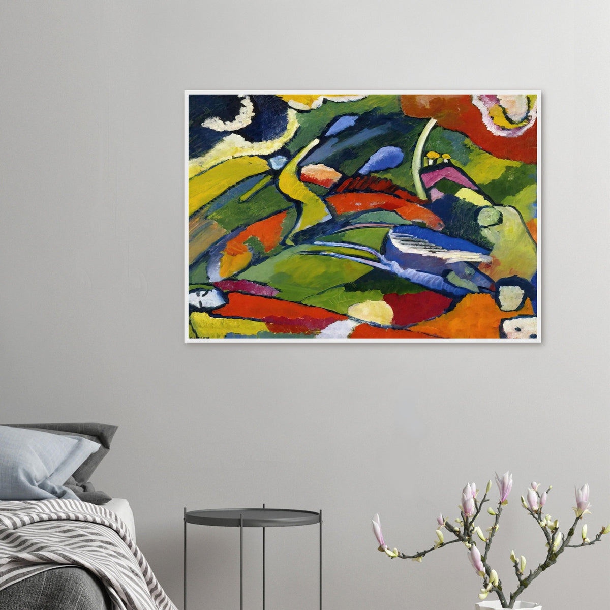 TWO RIDERS AND RECLINING FIGURE Framed Poster | Wassily Kandinsky Framed Prints Wall Art | Wassily Kandinsky Shop